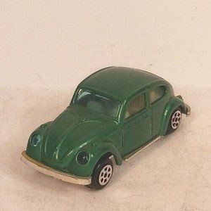 Yatming Volkswagon VW Beetle #1009 Vintage 1:64 Green Good Condition Hong Kong